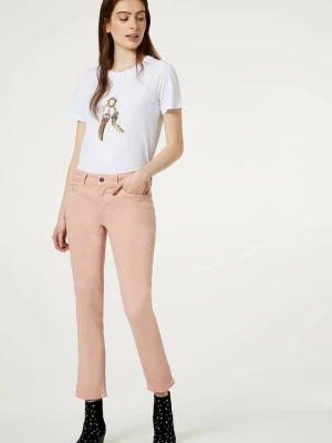 Jeansy Slim Fit Liu Jo różowy