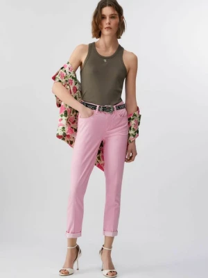 Jeansy Slim Fit Liu Jo różowy