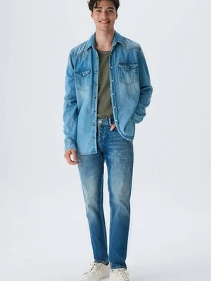 Jeansy Slim Fit LTB niebieski melanż