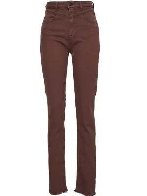 Jeansy Slim Fit LTB brązowy
