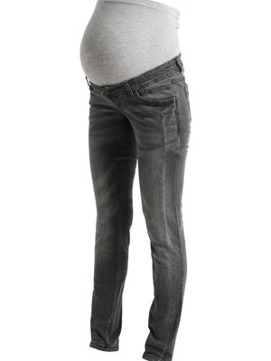 Jeansy Slim Fit Mamalicious szary