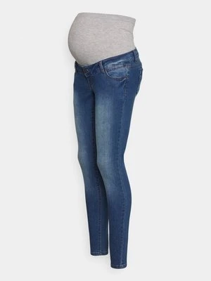 Jeansy Slim Fit Mamalicious niebieski denim