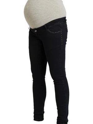Jeansy Slim Fit Mamalicious ciemnoniebieski