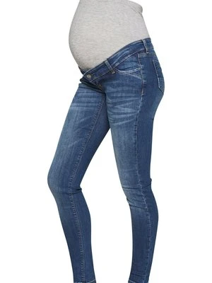 Jeansy Slim Fit Mamalicious niebieski denim