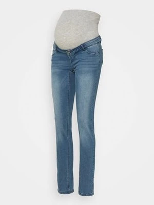 Jeansy Slim Fit Mamalicious niebieski denim