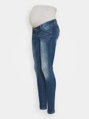 Jeansy Slim Fit Mamalicious ciemnoniebieski
