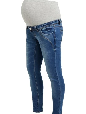 Jeansy Slim Fit Mamalicious ciemnoniebieski