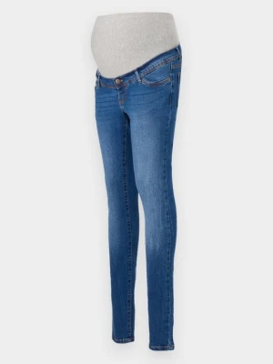 Jeansy Slim Fit Mamalicious ciemnoniebieski