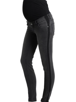 Jeansy Slim Fit Mamalicious czarny