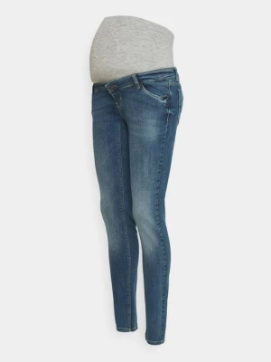 Jeansy Slim Fit Mamalicious niebieski denim