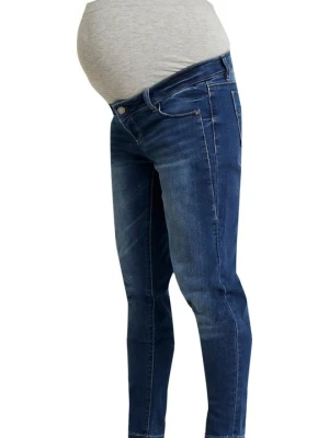 Jeansy Slim Fit Mamalicious niebieski denim