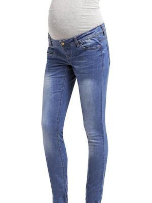 Jeansy Slim Fit Mamalicious niebieski denim