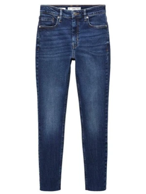 Jeansy Slim Fit Mango granatowy
