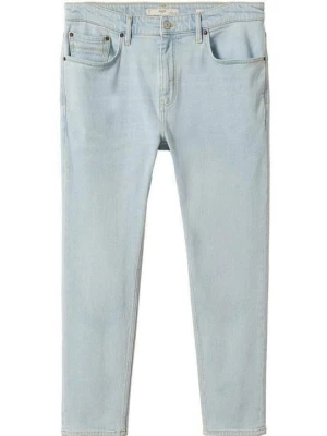 Jeansy Slim Fit Mango jasnoniebieski