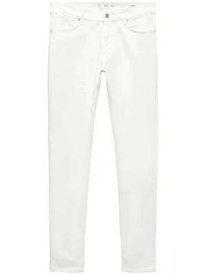 Jeansy Slim Fit Mango mleczny