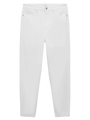 Jeansy Slim Fit Mango mleczny