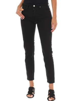 Jeansy Slim Fit Met czarny