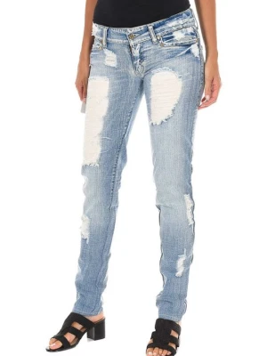 Jeansy Slim Fit Met jasnoniebieski denim
