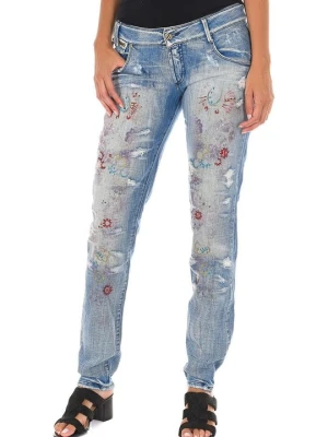 Jeansy Slim Fit Met jasnoniebieski denim
