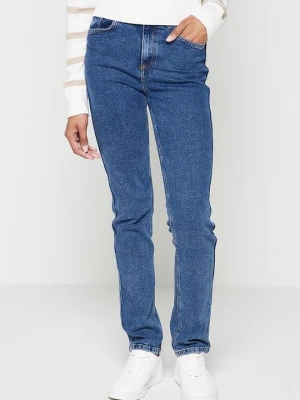 Jeansy Slim Fit NA-KD niebieski