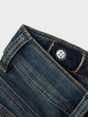 Jeansy Slim Fit NAME IT ciemnoniebieski