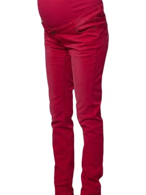 Jeansy Slim Fit Noppies czerwony