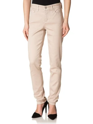 Jeansy Slim Fit Nydj beżowy