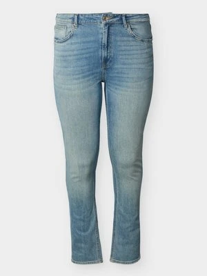 Jeansy Slim Fit ONLY Carmakoma niebieski denim