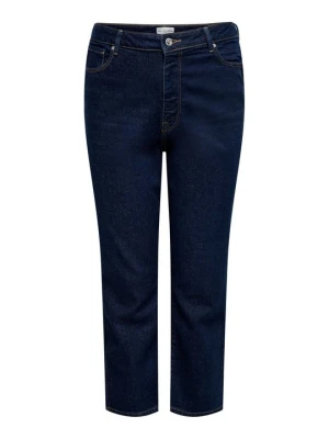 Jeansy Slim Fit ONLY Carmakoma ciemnoniebieski