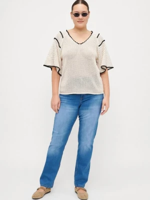 Jeansy Slim Fit ONLY Carmakoma niebieski denim