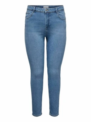 Jeansy Slim Fit ONLY Carmakoma niebieski denim