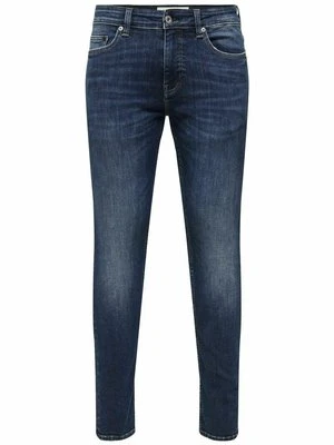 Jeansy Slim Fit Only & Sons ciemnoniebieski