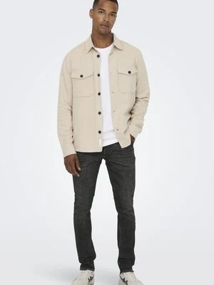 Jeansy Slim Fit Only & Sons czarny