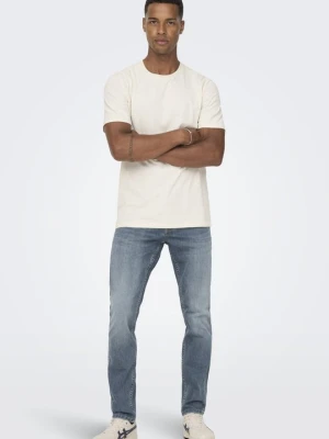Jeansy Slim Fit Only & Sons ciemnoniebieski