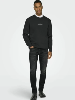 Jeansy Slim Fit Only & Sons czarny