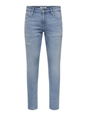 Jeansy Slim Fit Only & Sons jasnoniebieski denim