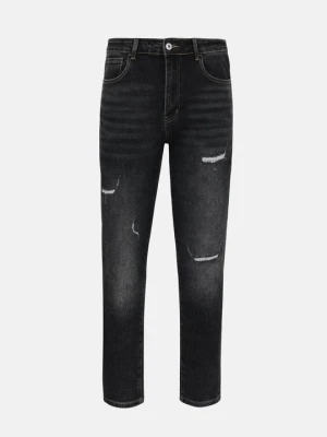Jeansy Slim Fit Pier One By Zalando czarny