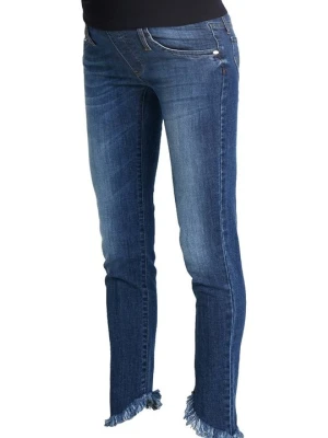 Jeansy Slim Fit Pietro Brunelli niebieski denim