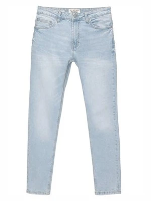 Jeansy Slim Fit PULL&BEAR niebieski denim