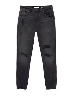 Jeansy Slim Fit PULL&BEAR czarny