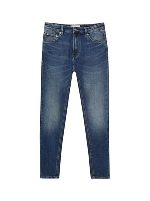 Jeansy Slim Fit PULL&BEAR ciemnoniebieski
