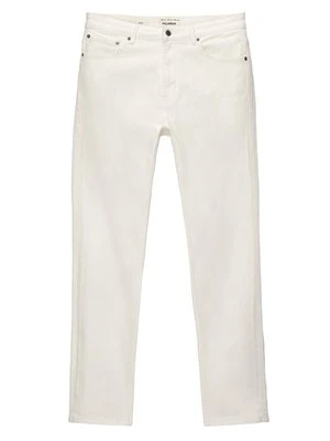 Jeansy Slim Fit PULL&BEAR beżowy