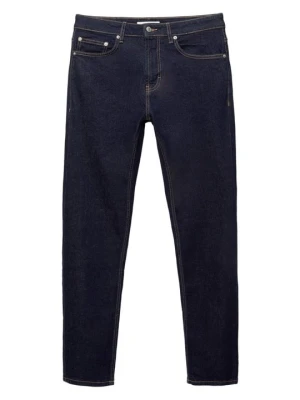 Jeansy Slim Fit PULL&BEAR ciemnoniebieski