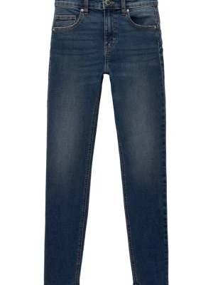 Jeansy Slim Fit PULL&BEAR granatowy melanż