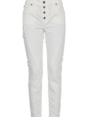 Jeansy Slim Fit PULZ biały