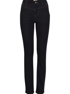 Jeansy Slim Fit PULZ granatowy