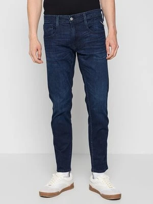 Jeansy Slim Fit Replay granatowy