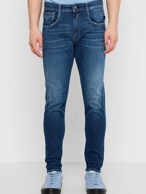 Jeansy Slim Fit Replay niebieski
