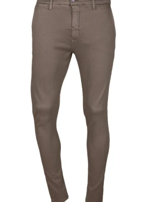 Jeansy Slim Fit Replay brązowy