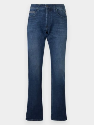 Jeansy Slim Fit Replay ciemnoniebieski